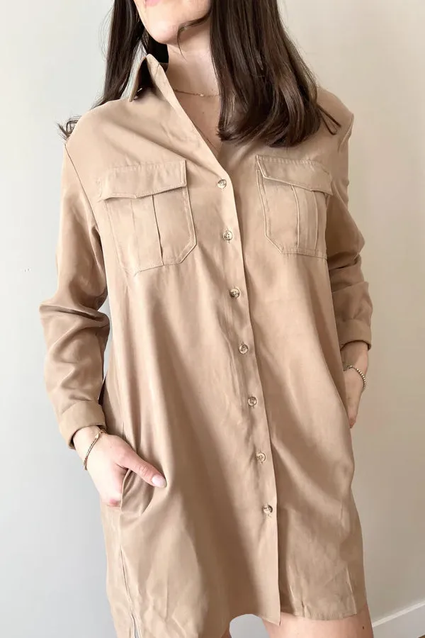 RD Style Penelope Cargo Shirt Dress