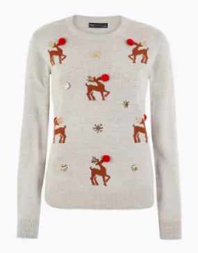 Reindeer Christmas Jumper