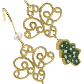 Retired - Filigree Christmas Tree Earrings