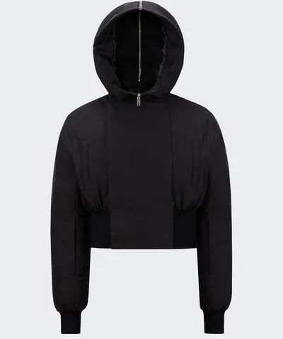 Rick Owens X Moncler Woven Alice Parka Black