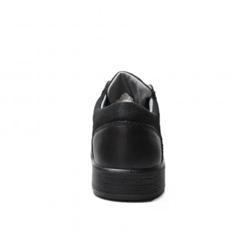 Ricosta Harry | Black Leather | Wide Width | Boys Lace Up School Shoes