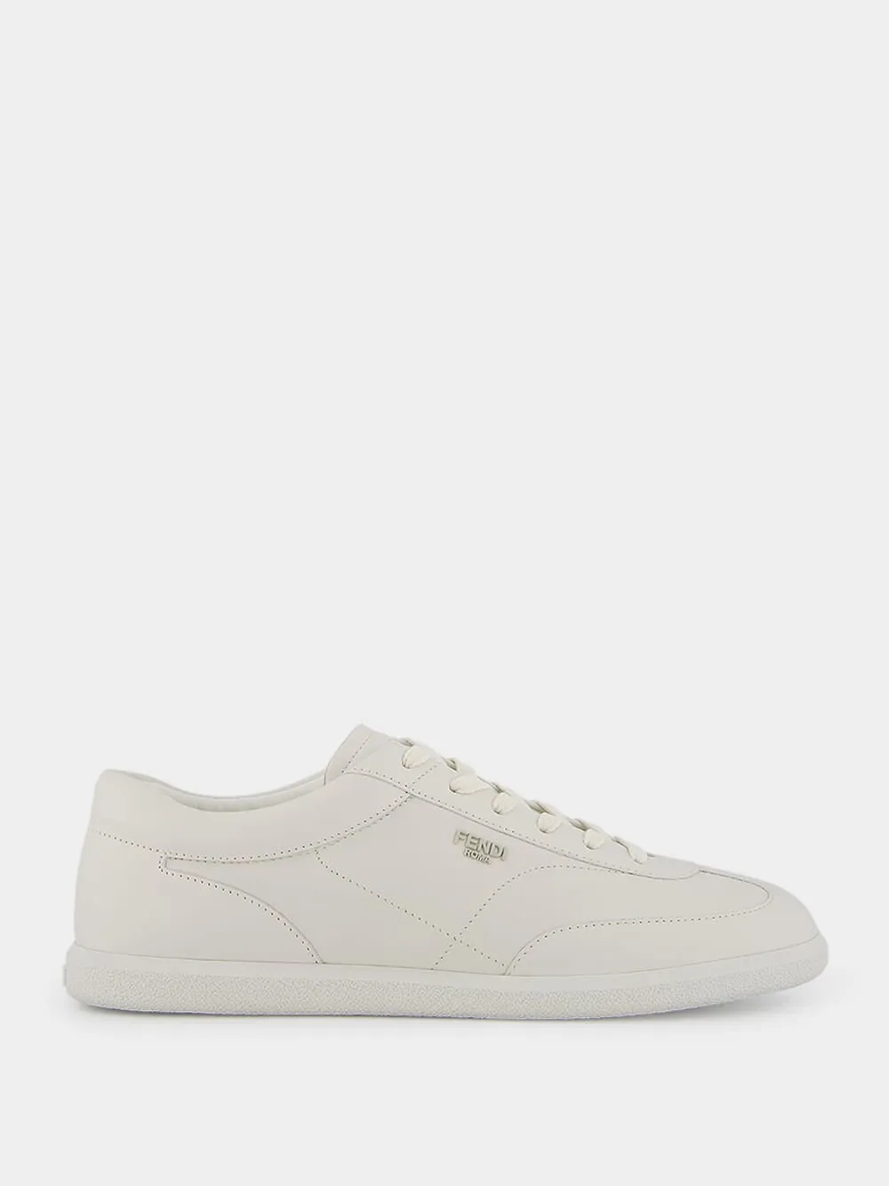 Roma White Leather Sneakers