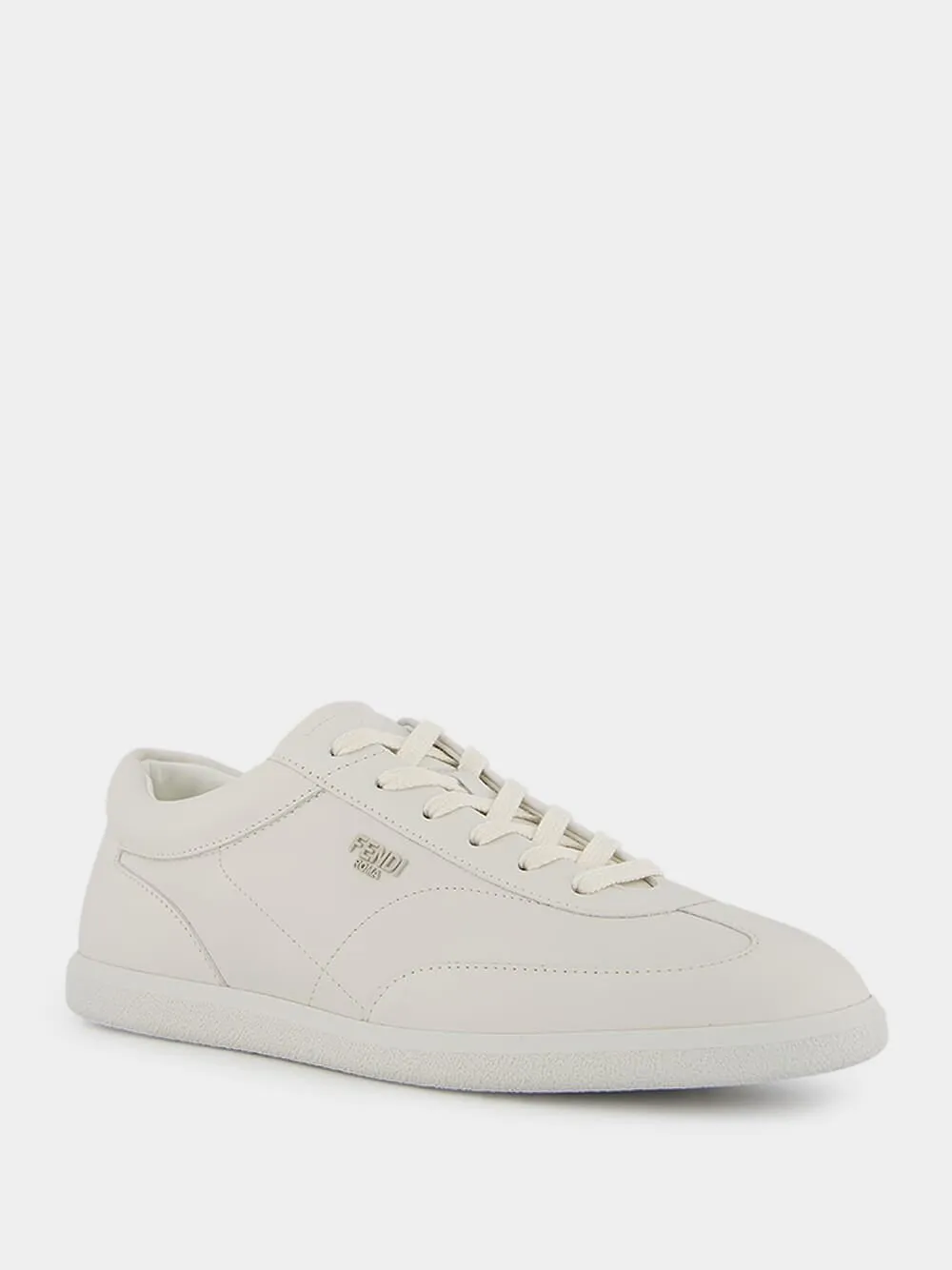 Roma White Leather Sneakers