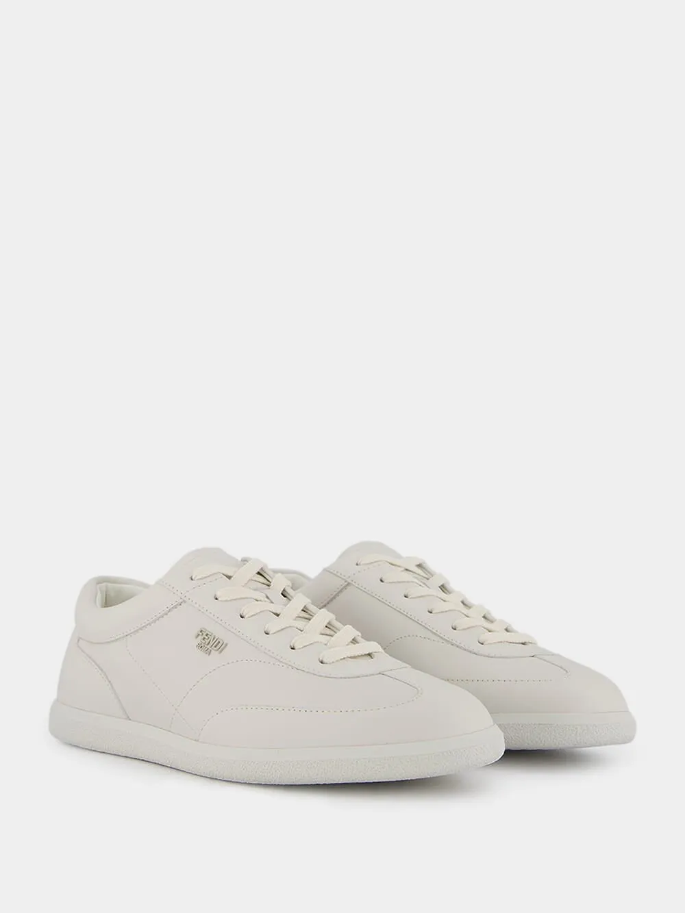 Roma White Leather Sneakers