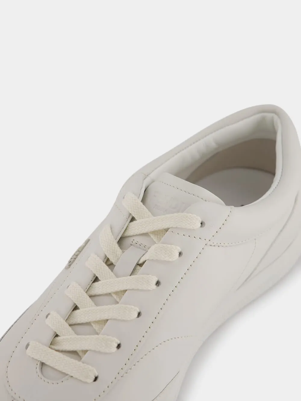 Roma White Leather Sneakers