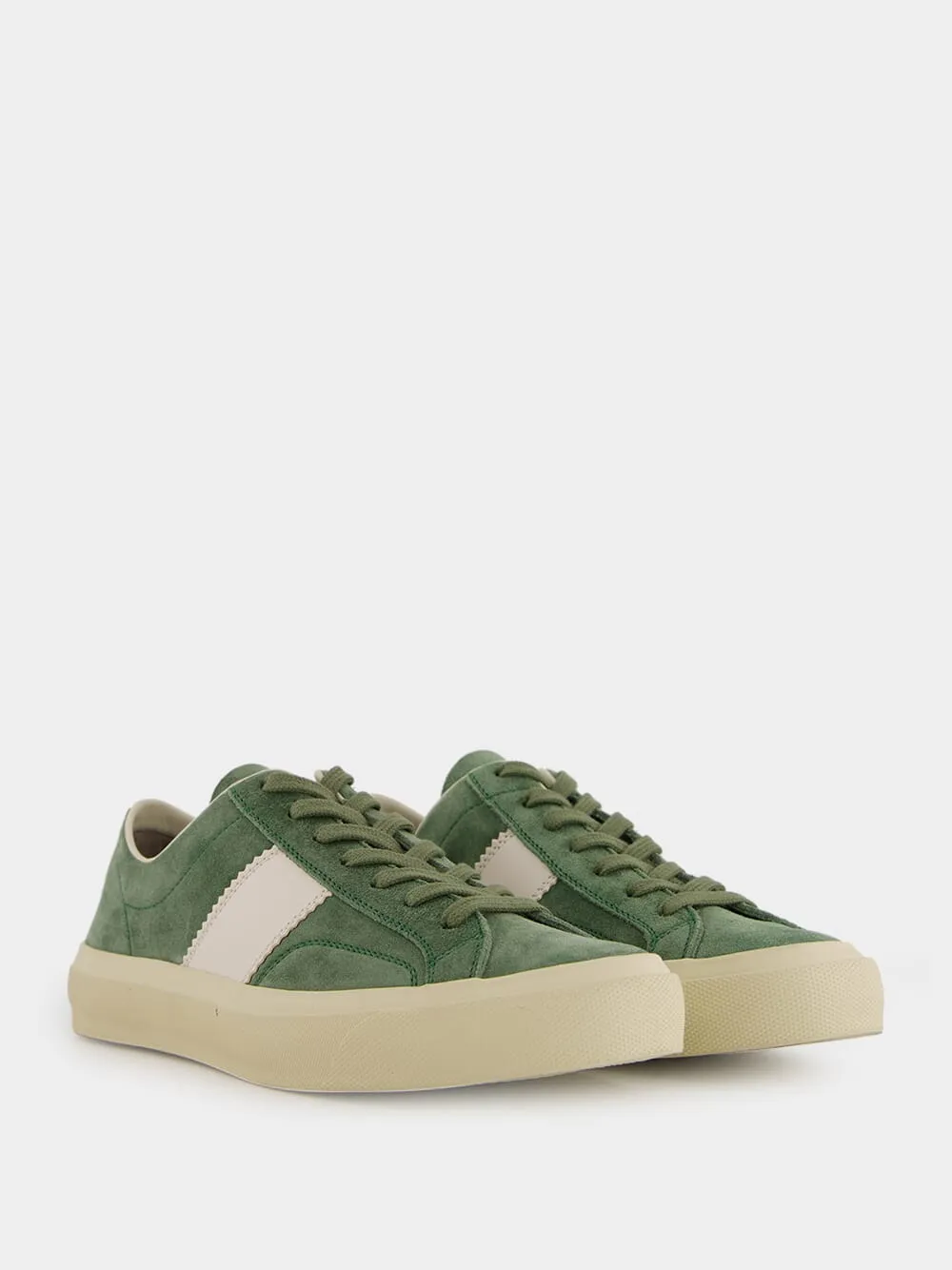 Sage Suede Cambridge Sneakers