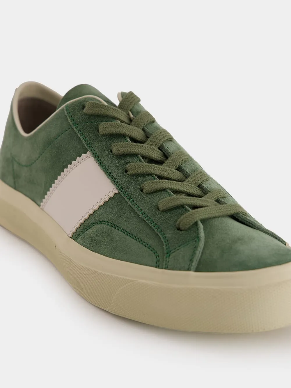 Sage Suede Cambridge Sneakers