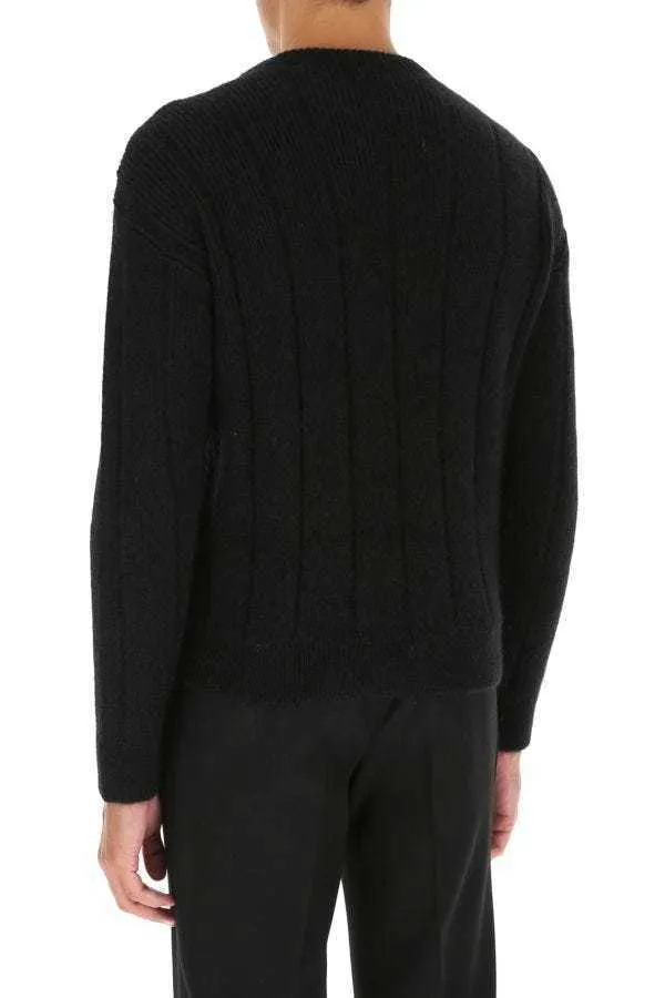 Saint Laurent  |SWEATER WITH DIAMOND-PATTERNED BIB