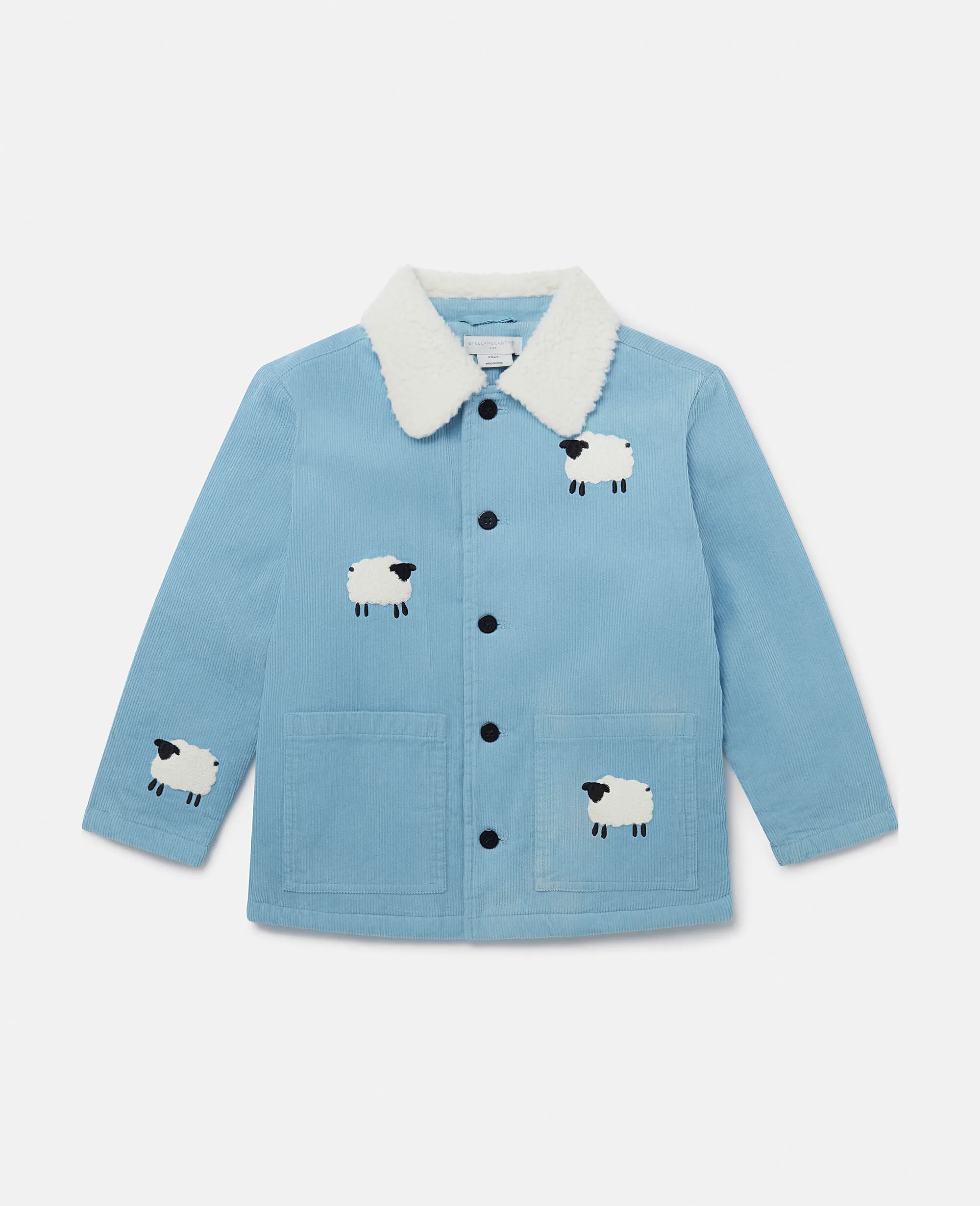 Sheep Pattern Denim Jacket