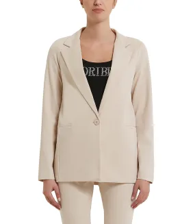 Single-breasted beige jacket