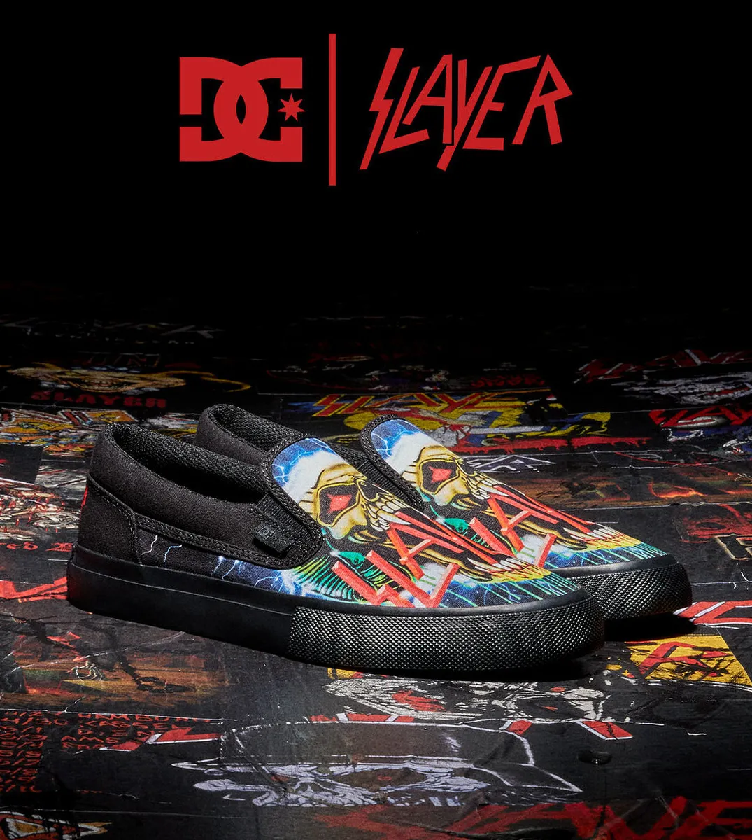 SLAYER shoes SLAYER - MANUAL SLIP - BLACK/BLACK/GREEN - DC - ADYS300785-XKKG  -  Metal-shop