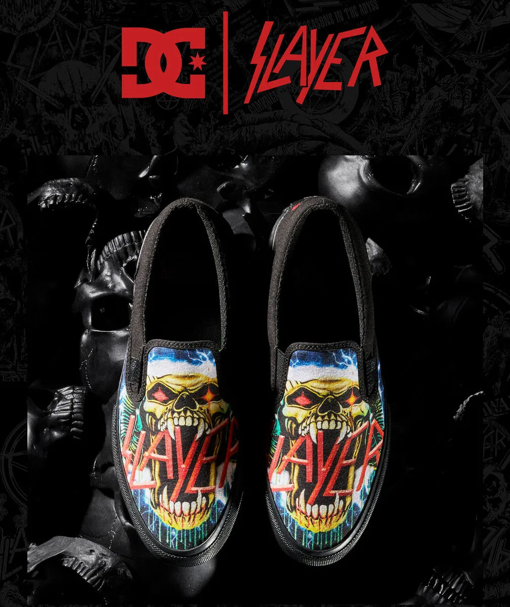 SLAYER shoes SLAYER - MANUAL SLIP - BLACK/BLACK/GREEN - DC - ADYS300785-XKKG  -  Metal-shop