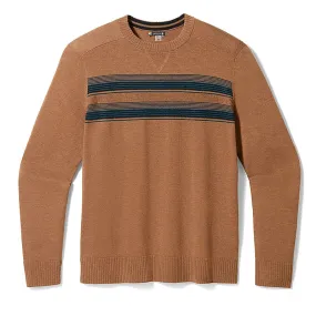 Smartwool Men's Sparwood Stripe Crew Sweater - Fox Brown Heather