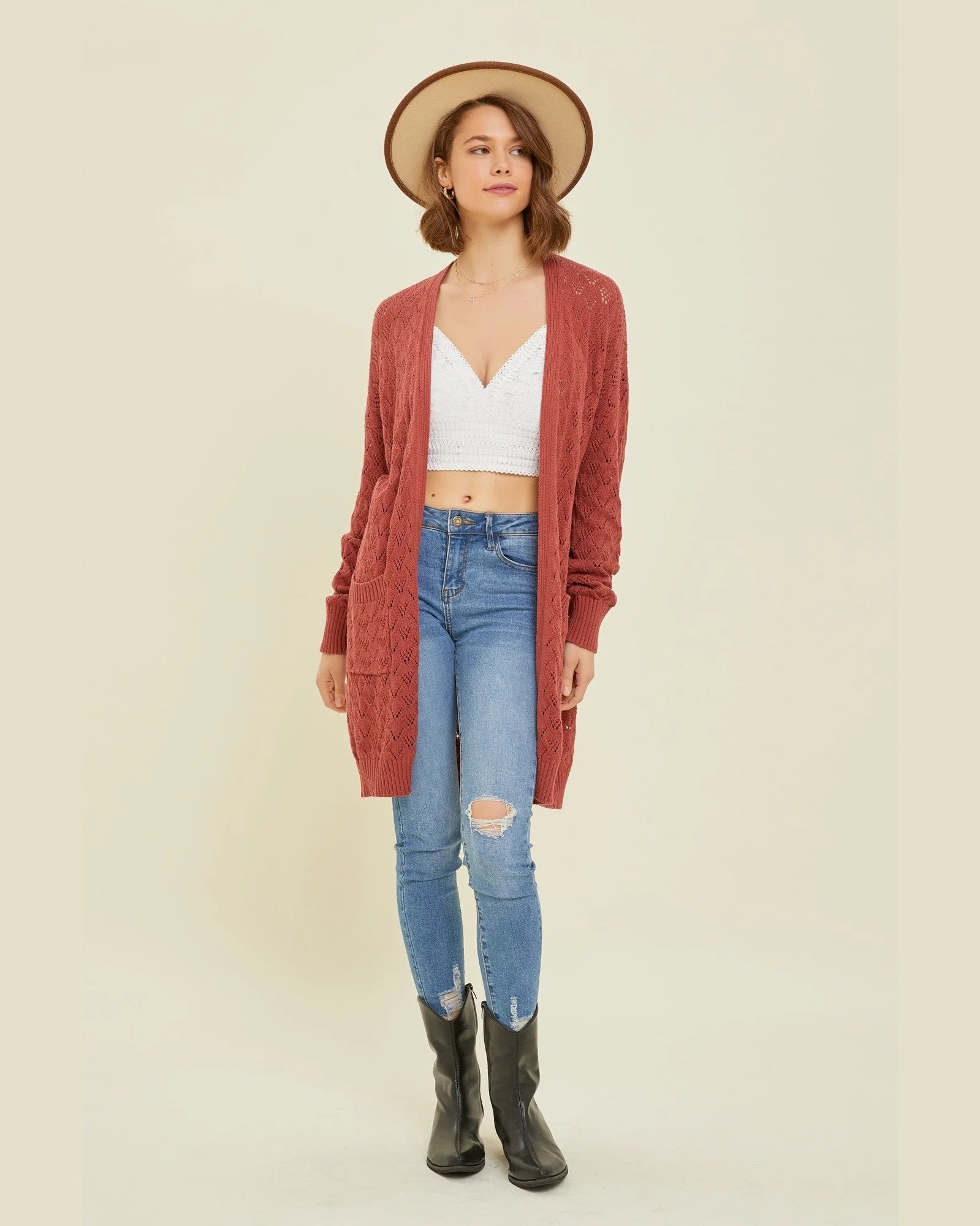 Soft Open-Front Sweater Cardigan