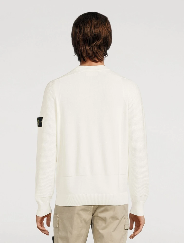 STONE ISLAND Cotton Crewneck Sweater