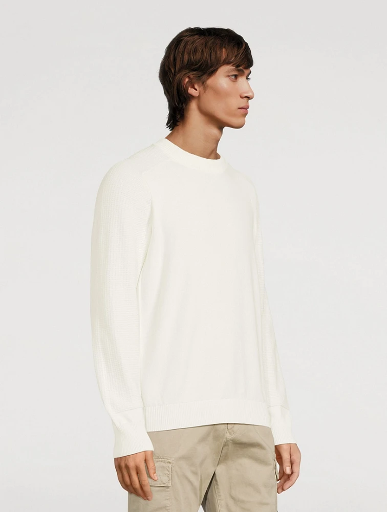 STONE ISLAND Cotton Crewneck Sweater