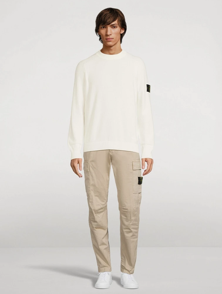 STONE ISLAND Cotton Crewneck Sweater