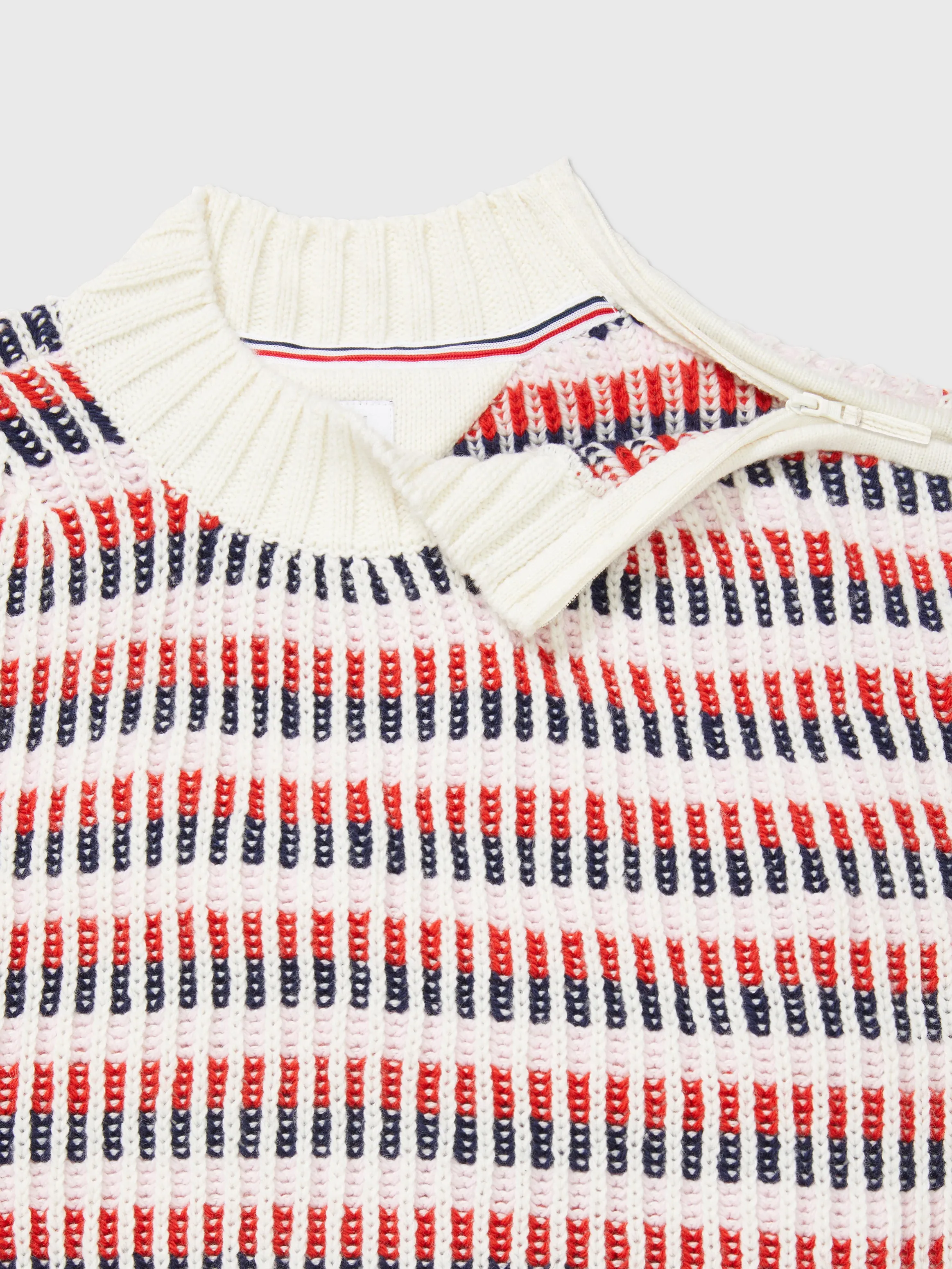 Stripe Sweater (Womens) - Snow White