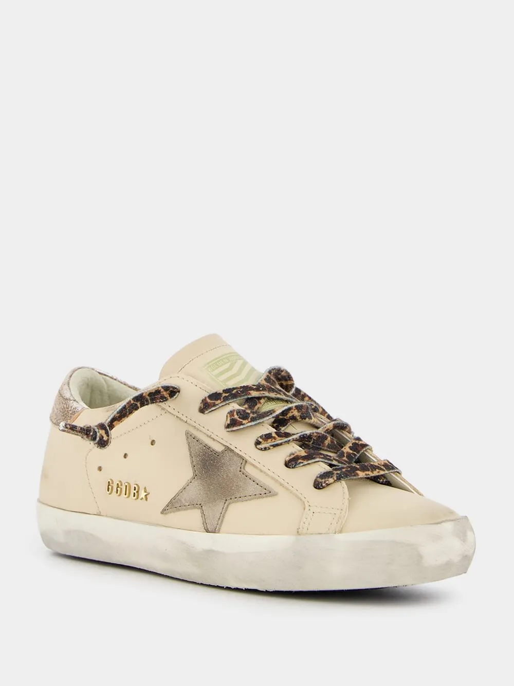 Super-Star Beige Leather Sneakers