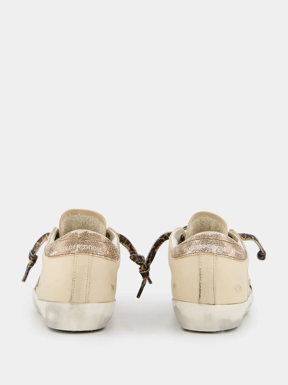 Super-Star Beige Leather Sneakers