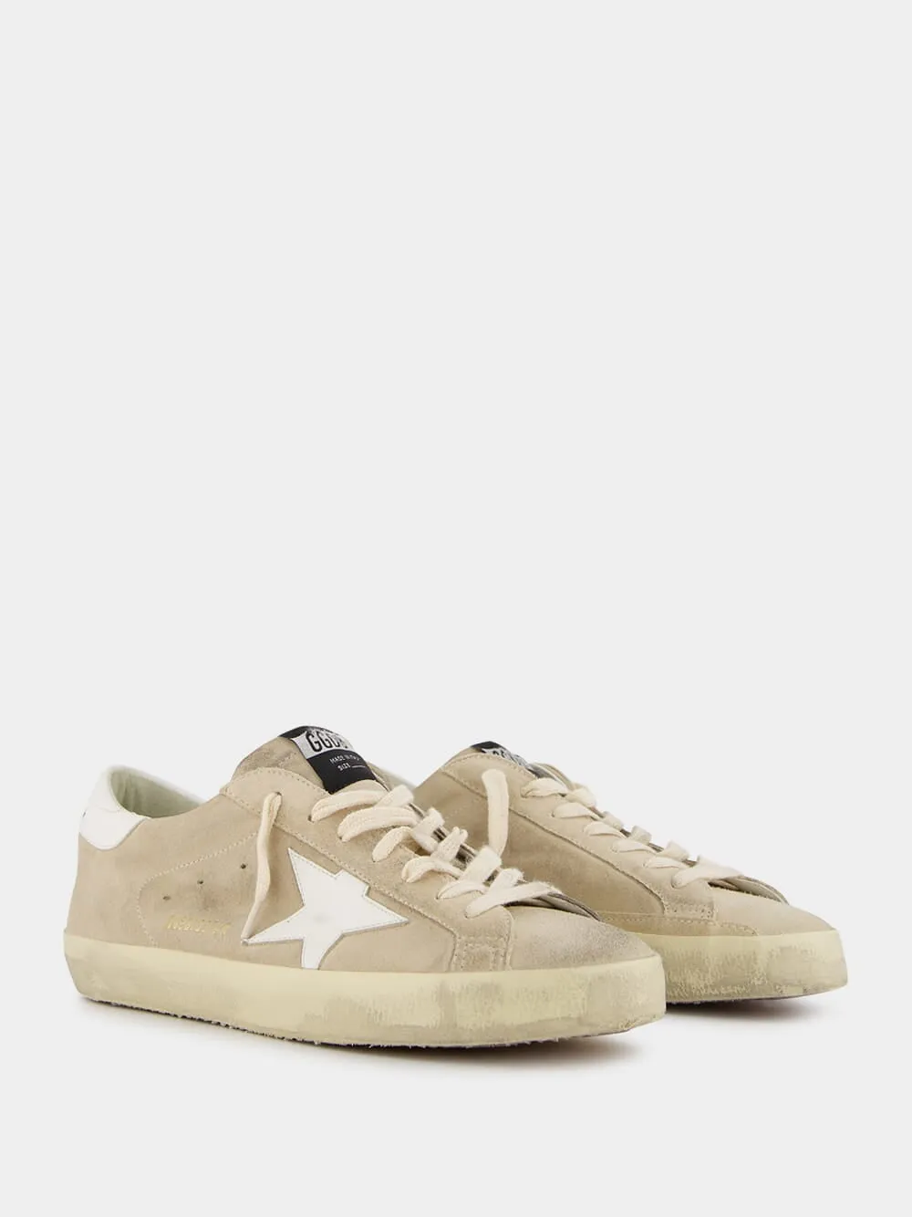 Super-Star Beige Suede Sneakers