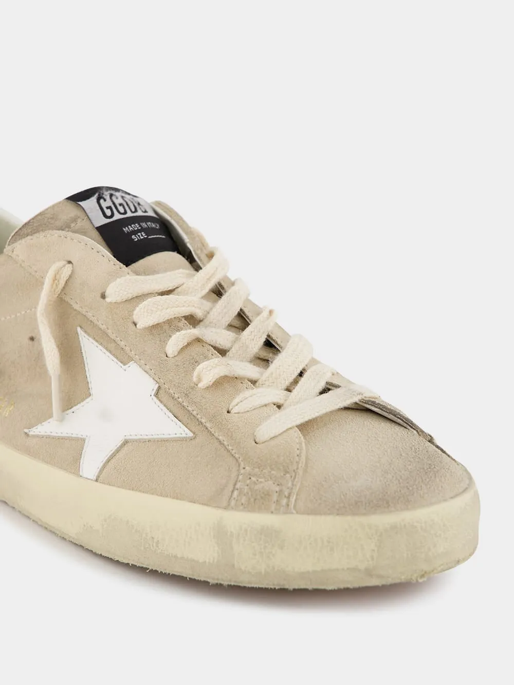 Super-Star Beige Suede Sneakers