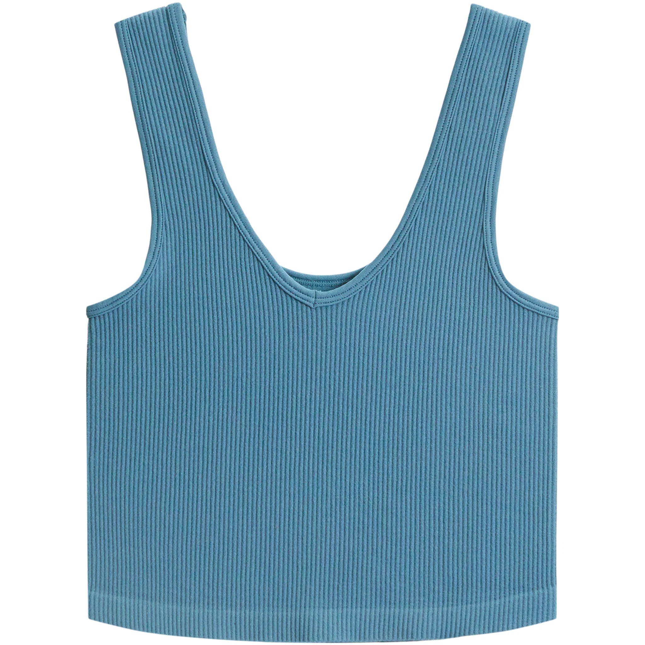 Suzette Collection- Ribbed V-Neck Tank