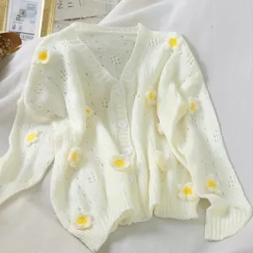 Sweet Daisy Cottagecore Cardigan