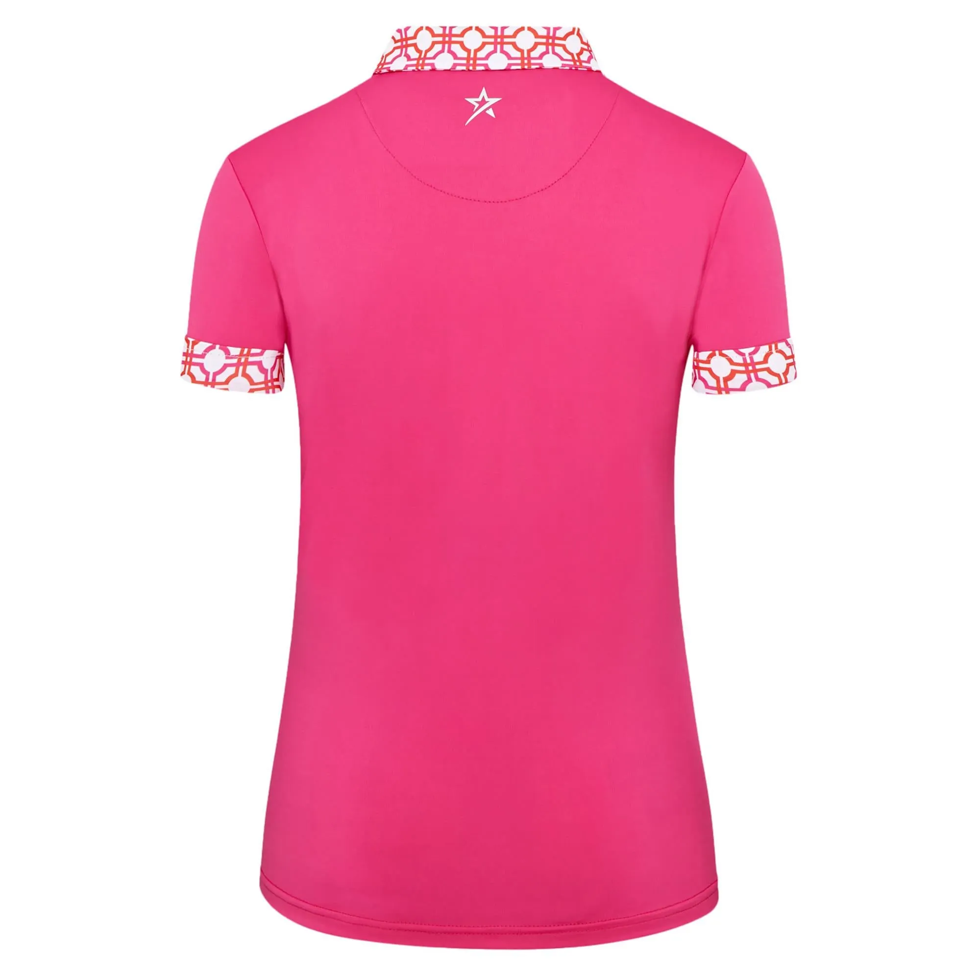 Swing Out Sister Alice Ladies Golf Polo Shirt Lush Pink/Mandarin