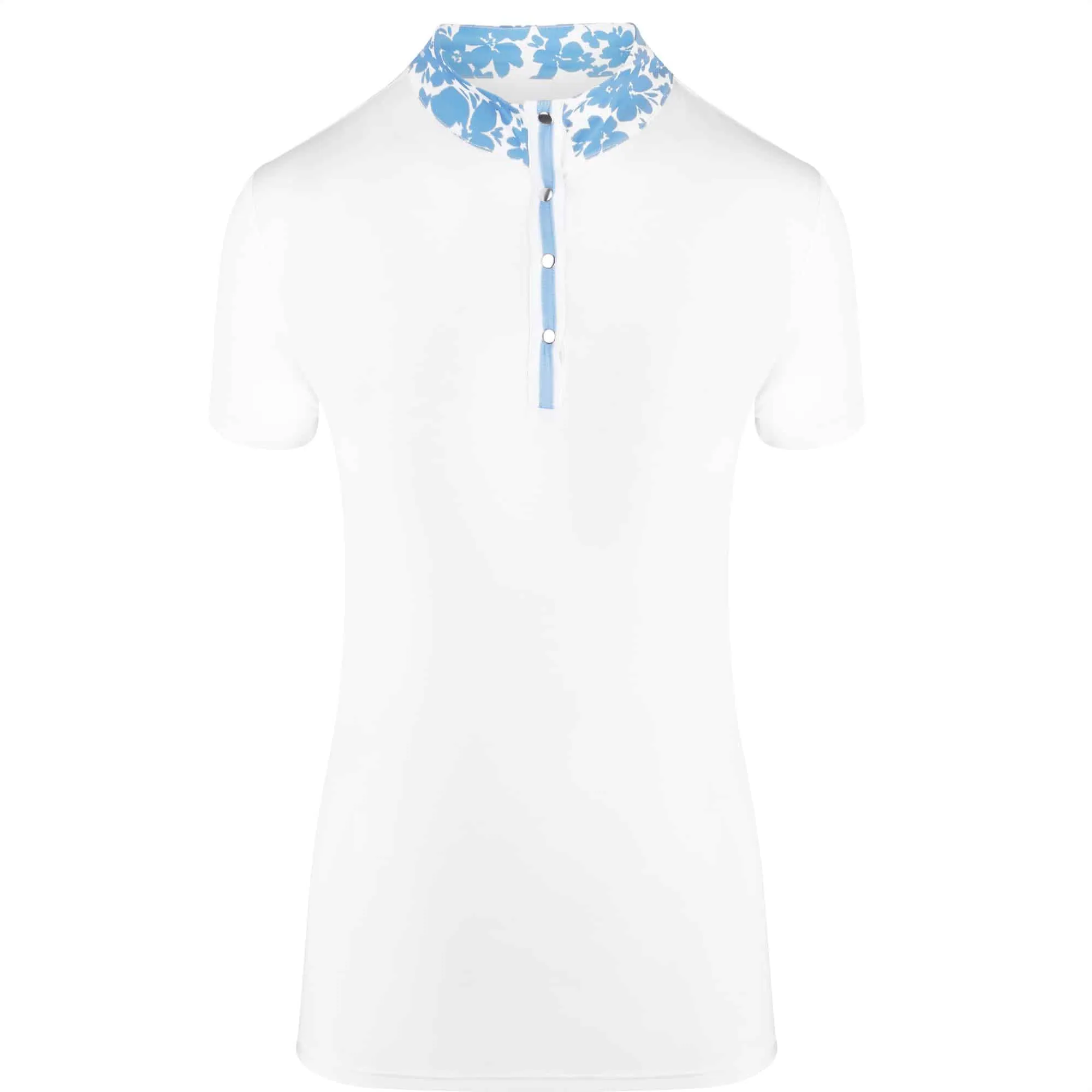 Swing Out Sister Clarissa Cap Sleeve Ladies Golf Polo Shirt Optic White