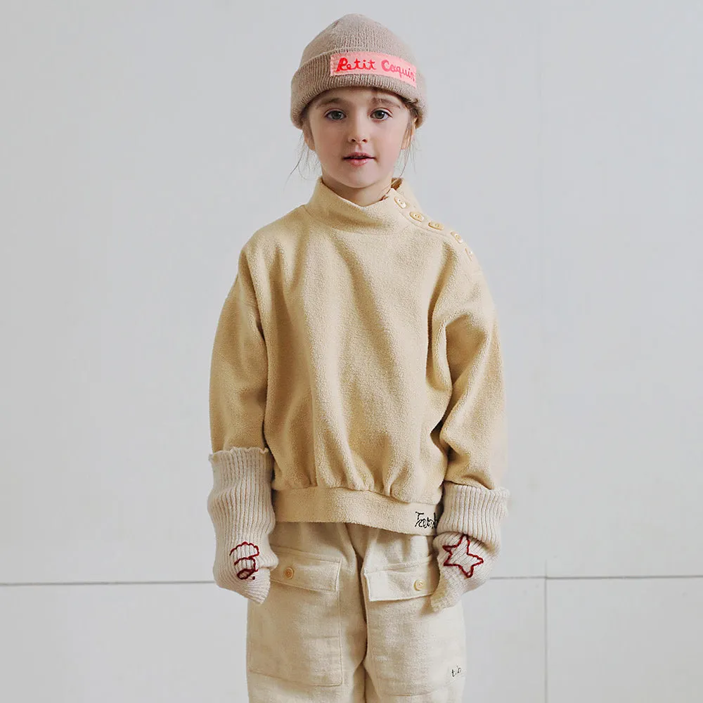 Tambere Child Elon Mockneck Sweatshirt Beige