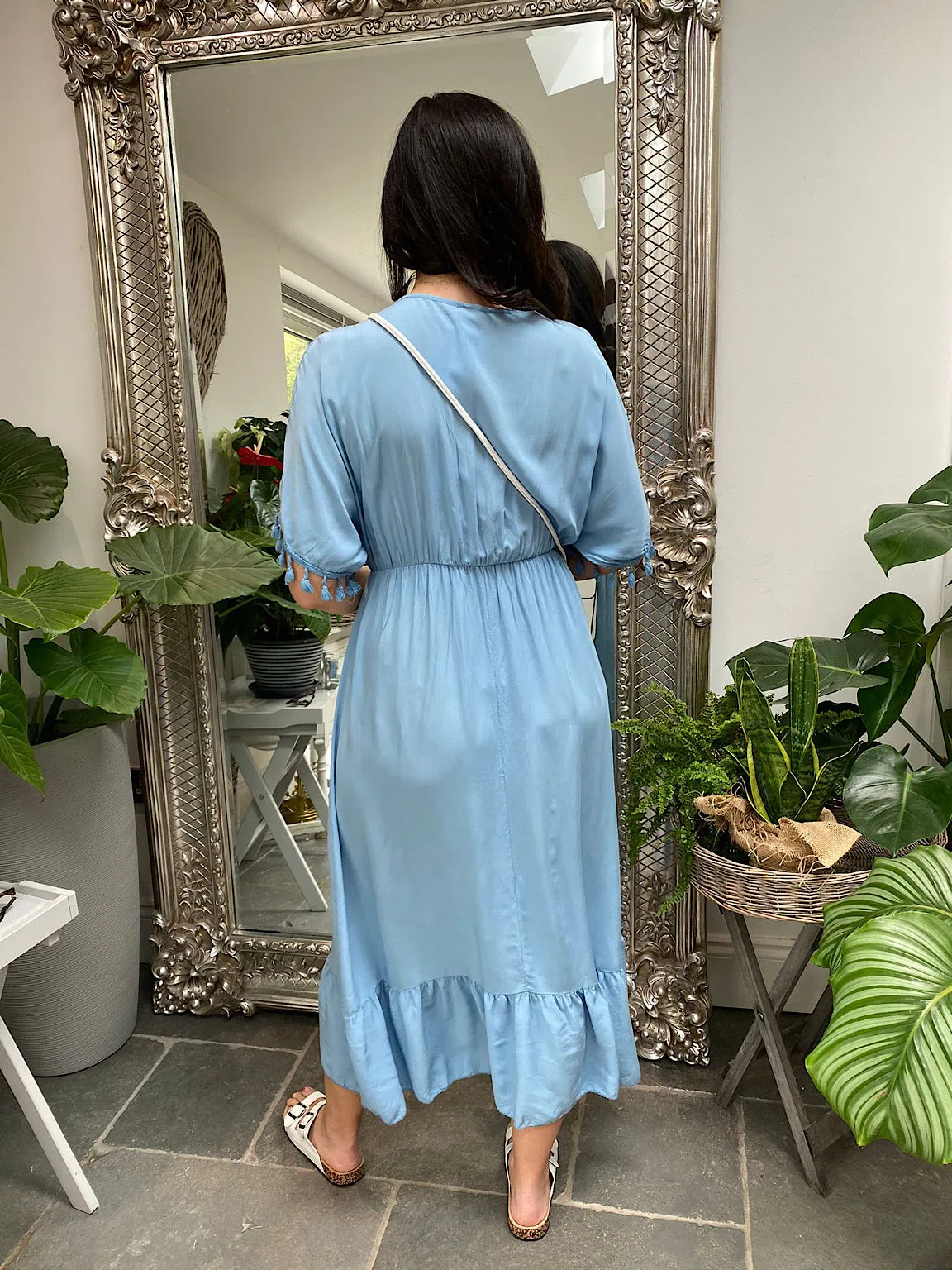 Tassel Sleeve Maxi Dress Carrie