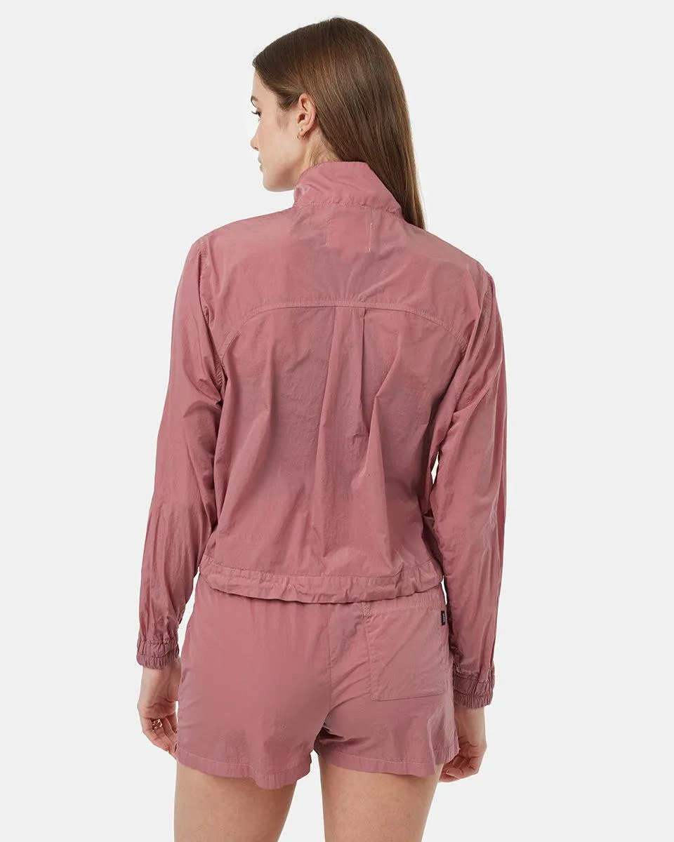 Tentree Recycled Nylon Short Jacket in Dusty Orchid