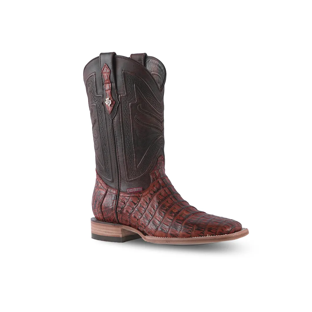 Texas Country Exotic Boot Cola Caiman Belly Brandy Muequeado LM10