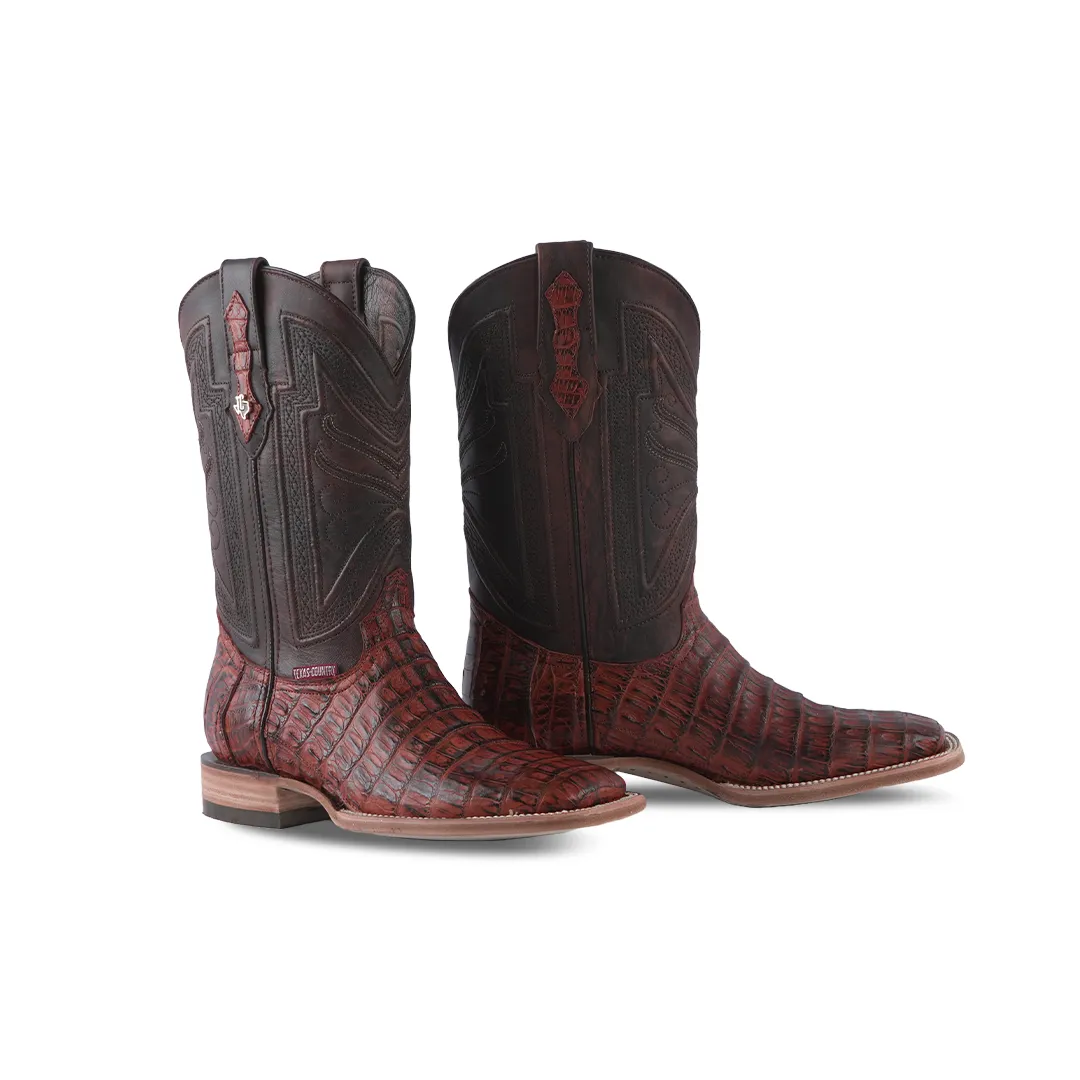 Texas Country Exotic Boot Cola Caiman Belly Brandy Muequeado LM10