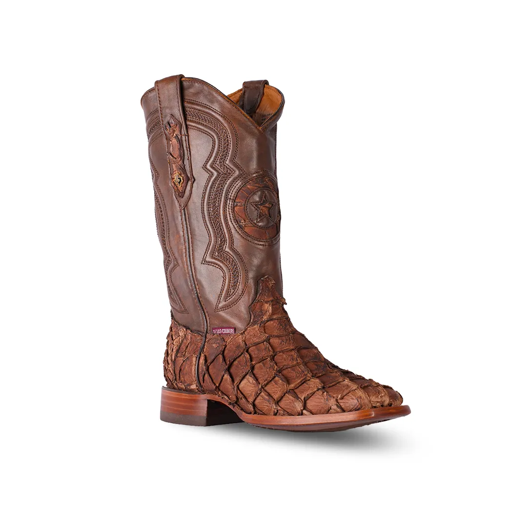 Texas Country Exotic Boot Pez Cafe Matte PZ60 H-501