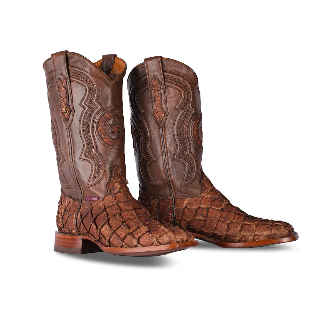 Texas Country Exotic Boot Pez Cafe Matte PZ60 H-501