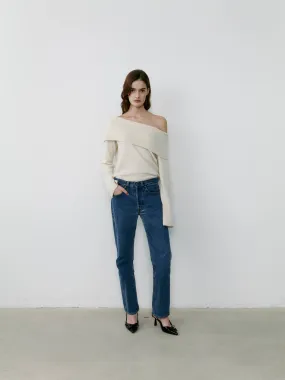 THE CASHMERE OFF SHOULDER - ECO WHITE