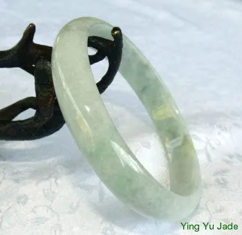 Tiny Imperial Green Veins Burmese Jadeite Jade Bangle Bracelet 60mm (BB2720)