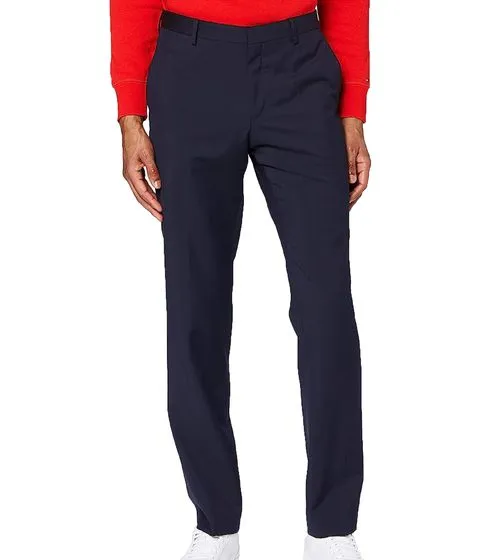 TOMMY HILFIGER Tailored Steel Pantalon de costume en laine vierge pour homme TT67866531 427 Bleu