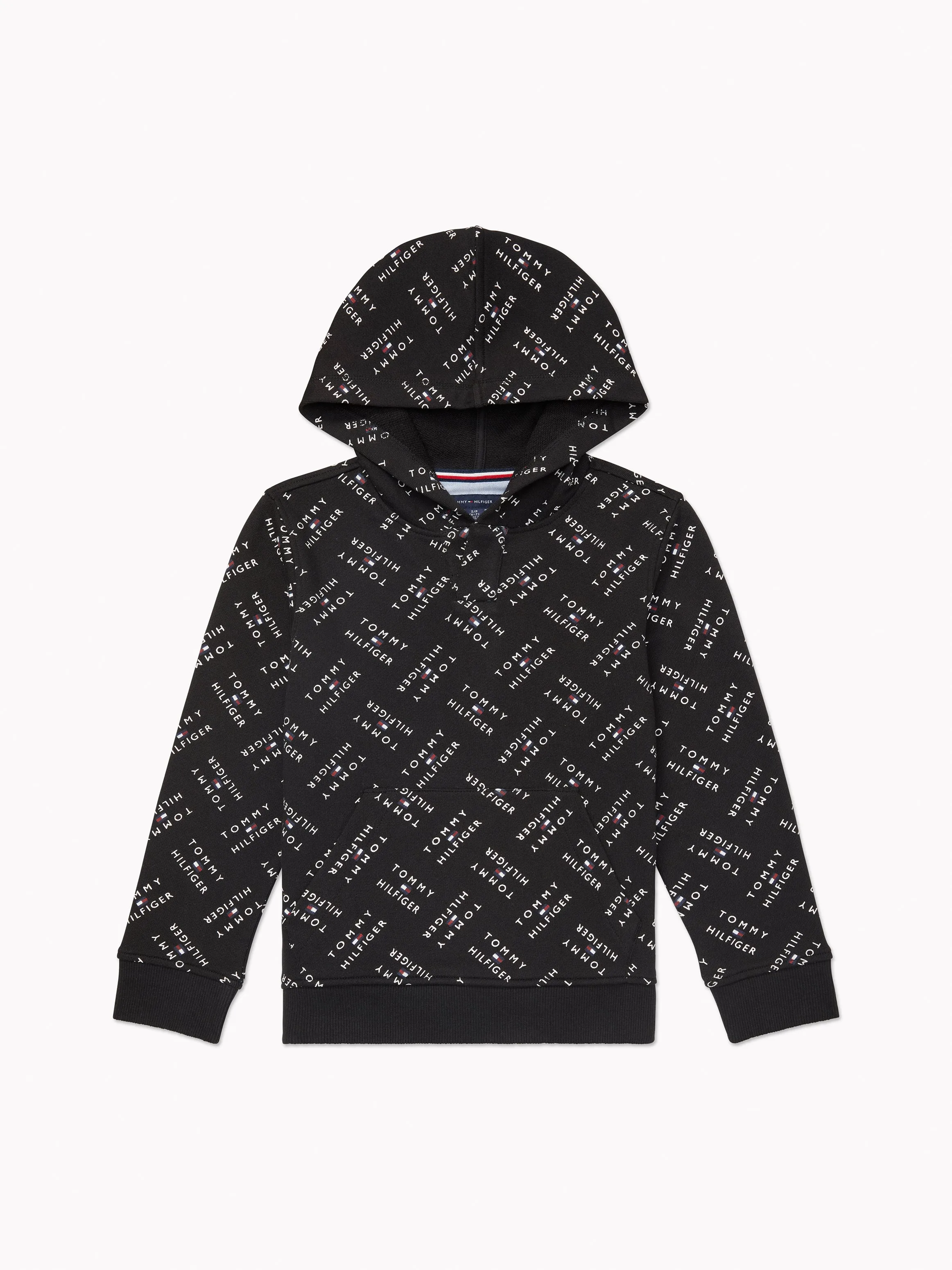 Tommy Logo Hoodie (Kids) - Black