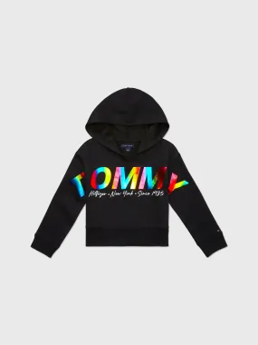 Tommy Shine Hoodie (Girls) - Black