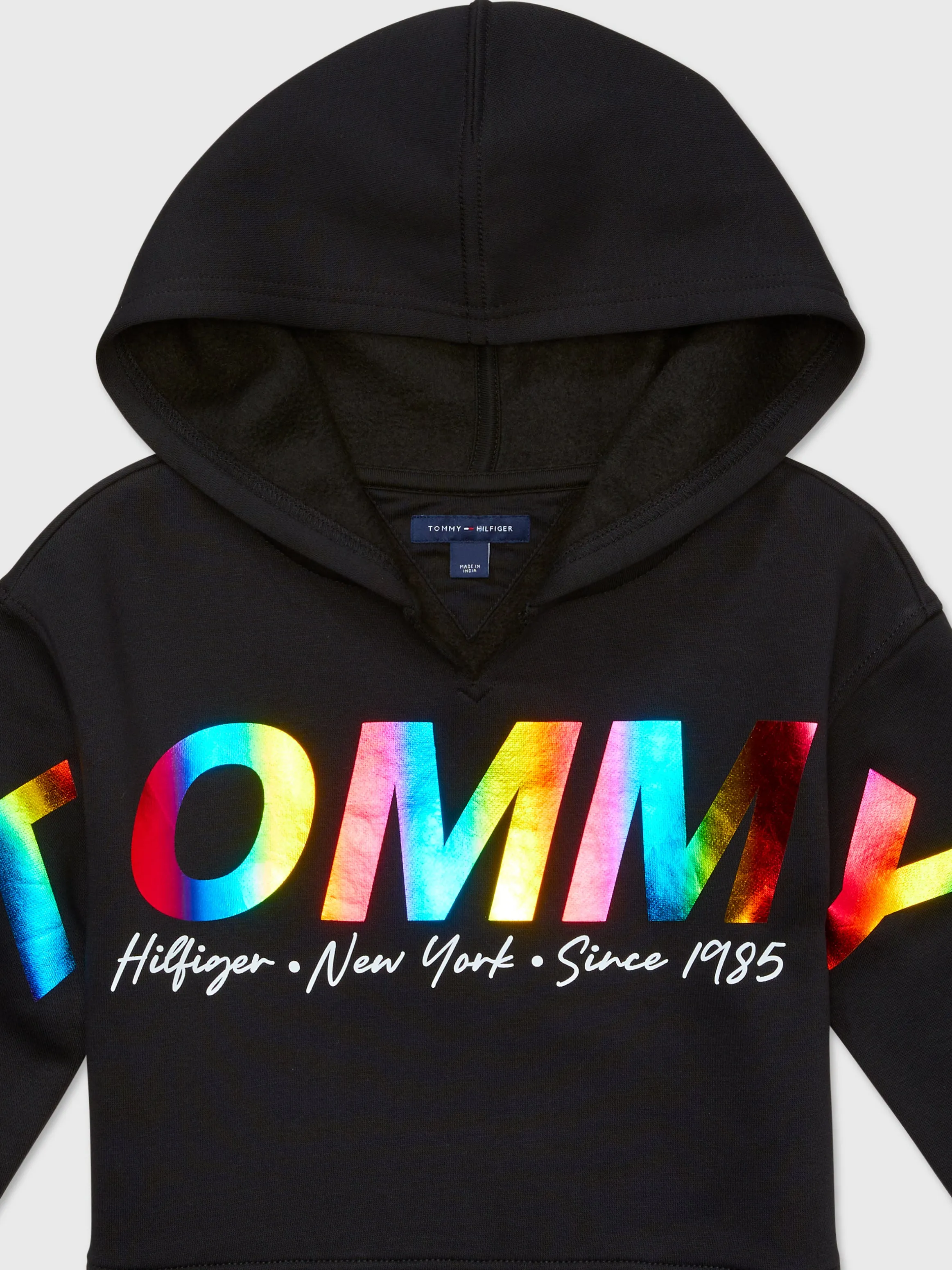 Tommy Shine Hoodie (Girls) - Black