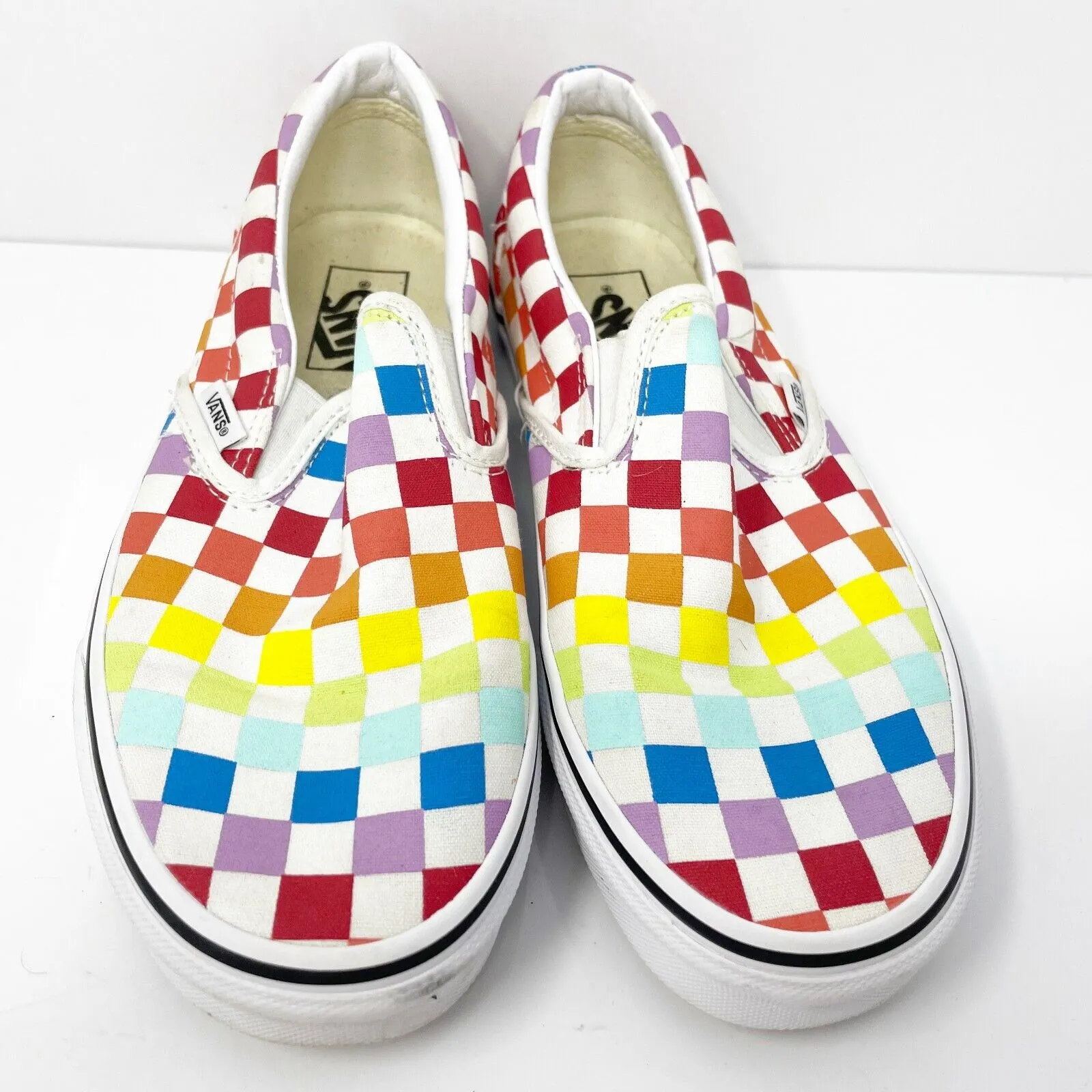 Vans Unisex Off The Wall 500714 Multicolor Casual Shoes Sneakers Size M 7 W 8.5