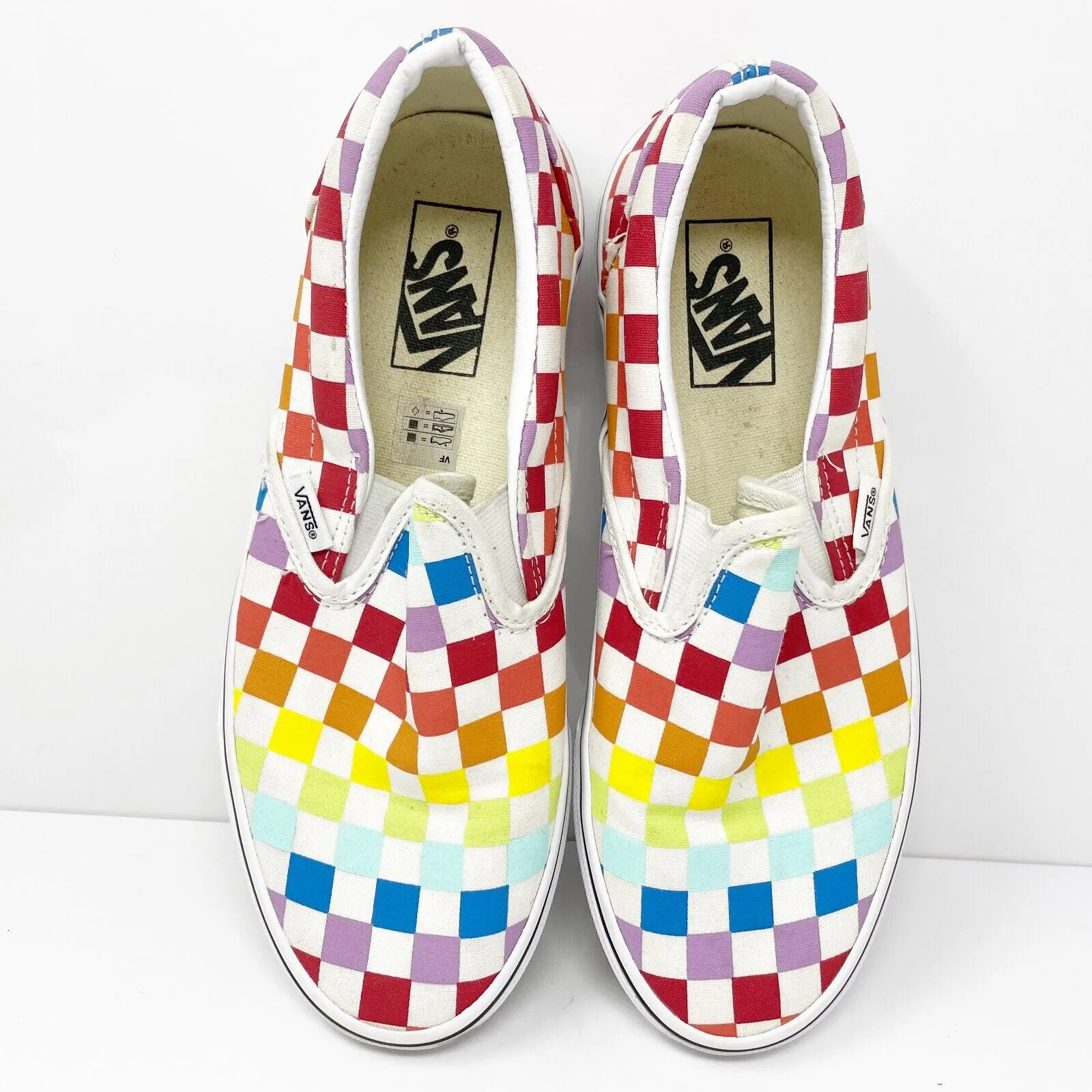 Vans Unisex Off The Wall 500714 Multicolor Casual Shoes Sneakers Size M 7 W 8.5