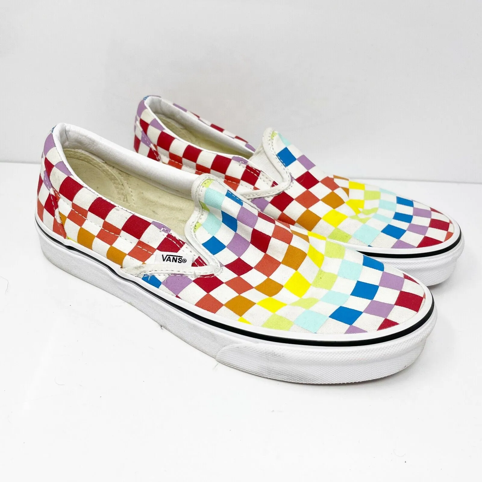 Vans Unisex Off The Wall 500714 Multicolor Casual Shoes Sneakers Size M 7 W 8.5