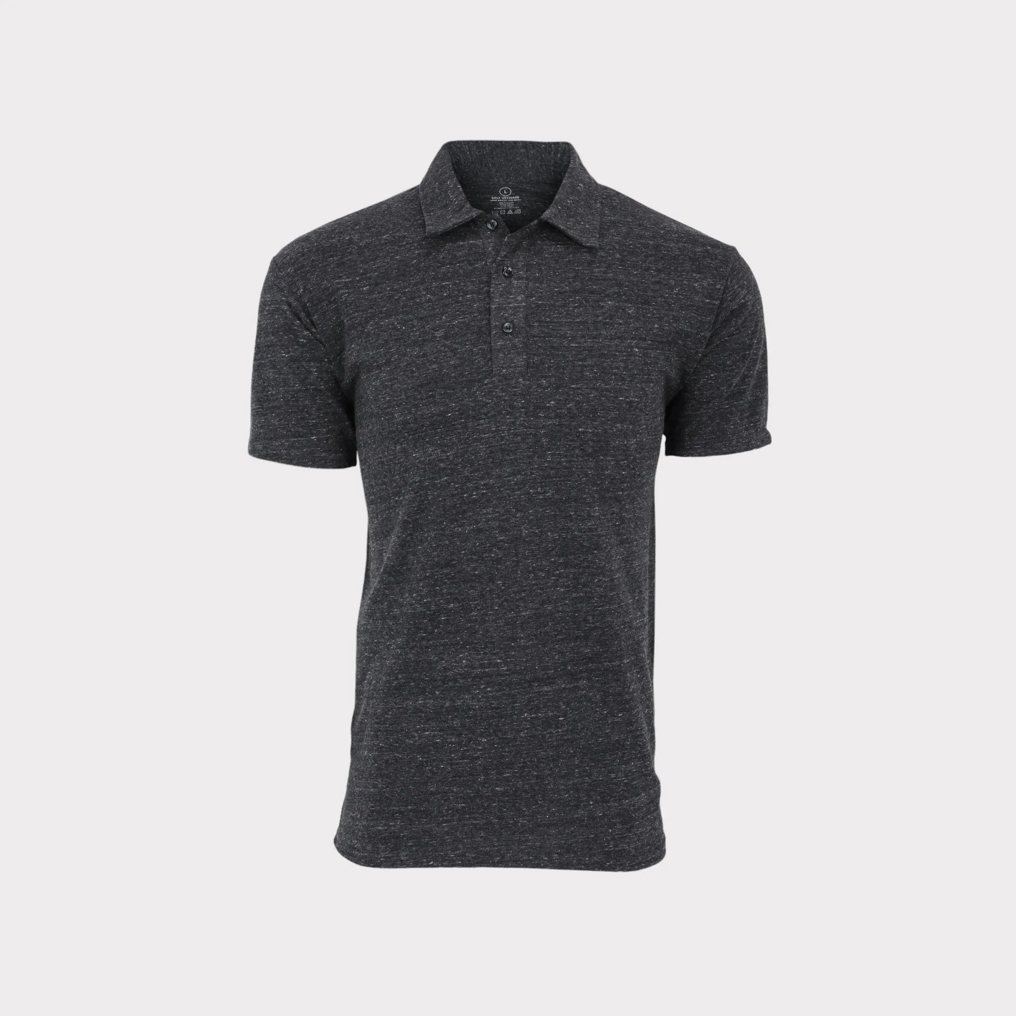 Vintage Comfort Polo- Heather Charcoal