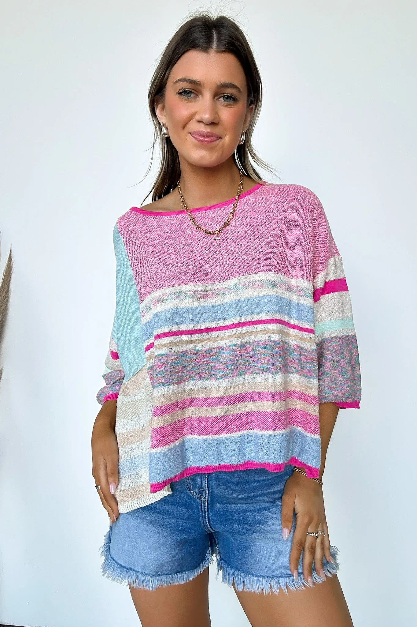 Vivendel Color Block Striped Knit Sweater - BACK IN STOCK