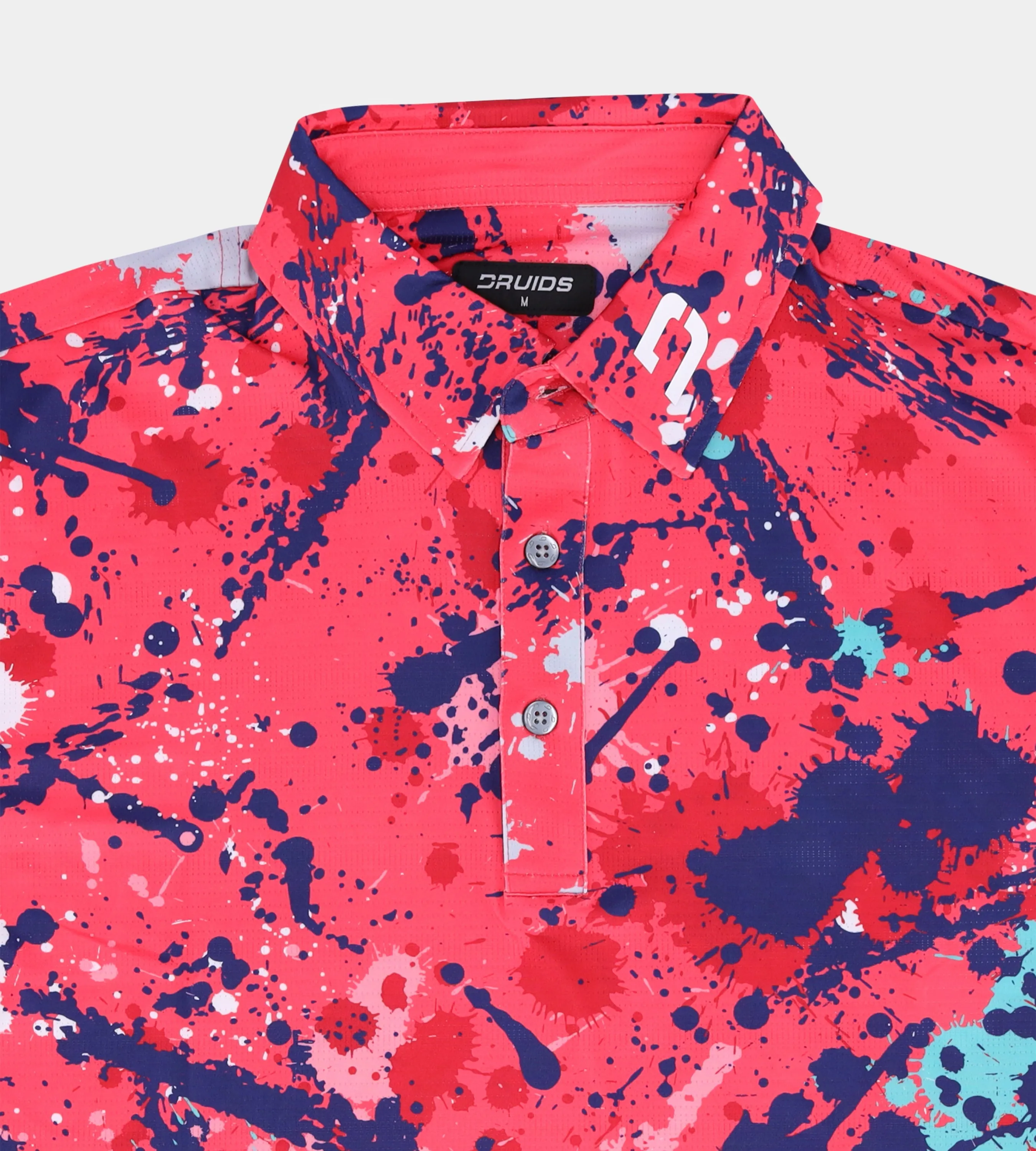 VIVID SPLATTER POLO - CORAL