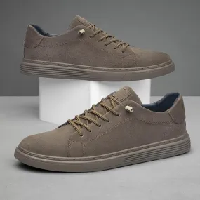 Vulcanized Leather Men's Casual Shoes: TJ411 Fashion Sneakers for Outdoor